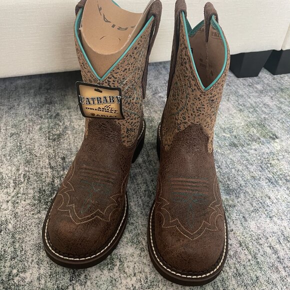 Ariat Womens Fatbaby Heritage Boots Size 10 - Western Riding Horseback Cowboy - Picture 3 of 8